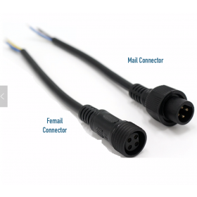 Luxgreen LED Outdoor Male connector kabel RGB