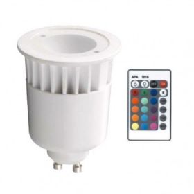 GU10 spot 5W RGB dimbaar met handzender