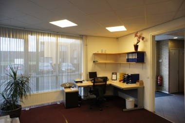 Kantoor met led verlichting